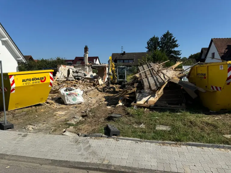 Abriss in Grünwinkel — Detailaufnahme