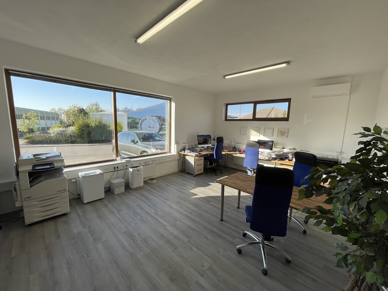 Split-Innengerät im Homeoffice